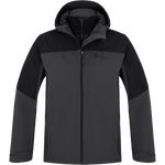 Jack Wolfskin 狼爪 ACTIVE OUTDOOR系列 男子三合一沖鋒衣 5018981-6000 黑色 M
