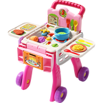 vtech 偉易達(dá) 廚房手推車 角色扮演玩具 80-141858粉色購物車