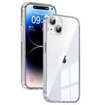 品勝 蘋果15手機(jī)殼 iPhone15保護(hù)套簡約透明氣囊防摔超薄防震耐磨防塵全包抗指紋網(wǎng)紅男女款軟殼 透明