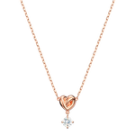 施華洛世奇（SWAROVSKI）   LIFELONG HRT 摯愛璀璨 項鏈女生日禮物女 鍍玫瑰金色 5516542