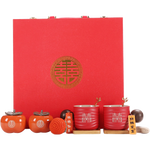 夢(mèng)多福結(jié)婚禮物新婚禮物送新人送新娘訂婚禮物送閨蜜朋友實(shí)用杯子高端 【柿柿如意】10件套禮盒＋掛件 婚慶禮物禮品送哥哥姐姐
