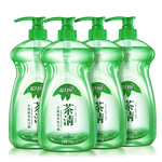 藍(lán)月亮茶清洗潔精1kg*4瓶 果蔬餐具清洗劑洗滌靈 食品可用 高效去油