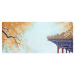 本宮好物宮國風鼠標墊大號秋冬紫禁城辦公游戲電腦鍵盤墊生日禮物520 葉染故宮秋