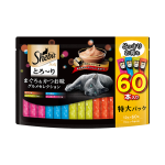希寶（Sheba）進(jìn)口貓零食成貓貓條吞拿魚+海陸+三文魚+扇貝12g*60