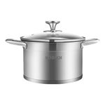 K?BACH 康巴赫 KBH） 湯鍋304不銹鋼家用通用 歐式湯鍋 22cm 5L