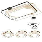 20點(diǎn)開(kāi)始：NVC Lighting 雷士照明 EXND8113I-L LED智能吸頂燈套餐 繁星 三室兩廳-5燈