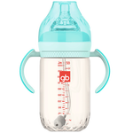 gb 好孩子 鉑金系列 B80487 PPSU奶瓶 300ml 孔雀藍 6月+