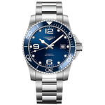 浪琴（LONGINES）手表康卡斯?jié)撍盗?機(jī)械鋼帶男表 L3.781.4.96.6 41MM送禮