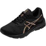 ASICS 亞瑟士 跑步鞋2021秋冬緩震跑鞋男鞋舒適透氣運動鞋 GEL-PULSE 11 黑色/金色 43.5