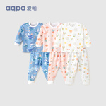 aqpa 嬰兒內(nèi)衣套裝純棉衣服秋冬男女寶兒童秋衣秋褲（適合20℃左右） 馬戲團(tuán) 130cm
