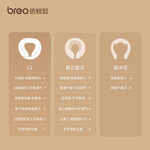 倍輕松（breo）頸椎按摩器頸部按摩儀揉捏熱敷經(jīng)絡(luò)U型午休Neck C2 送女友父母 國家補(bǔ)貼媽媽生日實用禮物女男友 C2-時尚灰