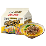 白象 方便面 白象多半金湯肥牛面134g*5袋 大面餅泡面袋裝五連包