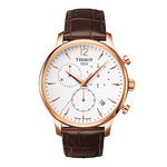 天梭（TISSOT）瑞士手表 俊雅系列腕表 皮帶石英男表T063.617.36.037.00