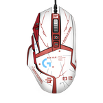 羅技（G）G502 HERO SE熊貓版 電競游戲鼠標 有線鼠標 RGB炫彩燈光  機械配重競技FPS吃雞宏cf吃雞鼠標 G502HERO+紅白貼紙