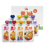 蓋獅果泥禮盒西梅藍(lán)莓混合口味100g*8袋兒童零食袋裝果汁