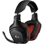 logitech 羅技 G331 耳罩式頭戴式動(dòng)圈降噪有線耳機(jī) 黑色 3.5mm