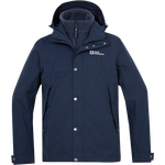 Jack Wolfskin 狼爪 男子三合一沖鋒衣 5120133-1010 寶藍色 M