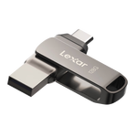 雷克沙（Lexar）128GB USB3.1 Type-C手機(jī)U盤D400 手機(jī)電腦兩用 金屬雙接口 OTG 安卓蘋果筆記本電腦優(yōu)盤