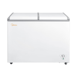 美的（Midea）冰柜220升家用商用囤貨雙箱雙溫冷柜蝶形門冷藏冷凍柜臥式冰箱省電 家電國家補貼 220L