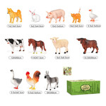 NUKied 紐奇 兒童動物模型 農(nóng)場動物 12件套（配圖冊）