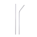Buyer Star 304不銹鋼吸管套裝彎+直 6mm 2件套 本色 送清潔刷子