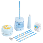 得力(deli)學(xué)生電動(dòng)文具套裝禮盒獎(jiǎng)勵(lì)生日六一兒童節(jié)禮物(電動(dòng)卷筆刀+洞洞鉛筆+桌面吸塵器+橡皮擦)藍(lán)