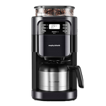 Morphy Richards 摩飛 電器(Morphyrichards) 咖啡機(jī) 全自動磨豆 家用咖啡機(jī) 不銹鋼保溫咖啡壺 豆粉兩用 MR1028