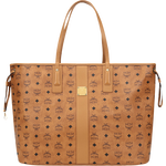 MCM Visetos系列 女士手提托特包 MWPAAVI01CO001 干邑色 大號(hào)