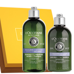 L'OCCITANE 歐舒丹 5合1草本菁純頭皮平衡洗護發(fā)套裝（洗發(fā)300ml+護發(fā)250ml）控油蓬松 禮物禮盒 送禮甄選