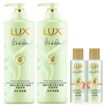 LUX 力士 精油香氛系列清新小蒼蘭香氛洗發(fā)露470g*2送洗發(fā)露100g*2去屑留香