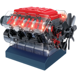 InnonEXsteam汽車(chē)發(fā)動(dòng)機(jī)模型V8引擎可發(fā)動(dòng)科學(xué)小實(shí)驗(yàn)套拼組裝diy玩具12歲