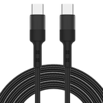 洛斯達 雙頭Type-C公對公數(shù)據(jù)線60W快充 適用手機充電線 Type-C To Type-c灰色(編織) 1m（值得買收藏帖子跟帖J截圖客服送雙C線）