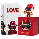 ZIPPO 之寶 Teddybear聯(lián)名 LOT-0108-C01 打火機禮盒 桃花