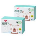 FIVERAMS 五羊 拉拉褲薄薄芯成長褲瞬吸尿不濕超薄干爽拉拉學(xué)步褲小內(nèi)褲 紙尿褲M碼108片