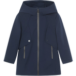 哈吉斯（HAZZYS）品牌童裝兒童女童秋新款厚風(fēng)衣加厚防風(fēng)保暖百搭款女童厚風(fēng)衣 藏藍(lán) 155