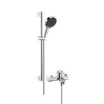 hansgrohe 漢斯格雅 境雨手持花灑噴頭恒溫浴缸龍頭淋浴組合套裝 非恒溫：境雨手持花灑-鍍鉻色