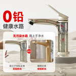 心海伽藍(lán)（SHKL）面盆水龍頭衛(wèi)生間洗漱冷熱出水廚房家用盆奶白氣泡水龍頭131371 【鉻色】WX131371面盆龍頭