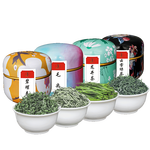 悠茗山四大綠茶罐裝2025新茶明前碧螺春毛尖云霧茉莉綠茶組合茶葉自己喝 精選罐裝四大綠茶組合 200g*1件
