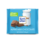 Ritter SPORT 瑞特斯波德 巧克力 阿爾卑斯牛奶味 100g