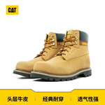CAT 卡特彼勒 Colorado系列 男士短筒工裝靴 P717692J3BDC25 亮黃 39