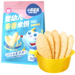 小鹿藍藍嬰幼兒米餅米香味 寶寶零食兒童磨牙餅干初階必選120g(60片）