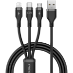 品勝充電線三合一蘋果15數(shù)據(jù)線type-c快充100W充電器線66W一拖三多頭iPhone華為Pura70小米手機Pad車載