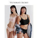 維多利亞的秘密（Victoria's Secret）雙尺碼無(wú)痕舒適無(wú)痕裸感彈力女士?jī)?nèi)褲三角褲 54A2百搭黑 XS/M