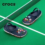 crocs 卡駱馳 男女款洞洞鞋 205089 深藍(lán)/辣椒紅 43