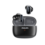 飛利浦（PHILIPS）真無線 藍牙耳機 半入耳式耳機運動跑步迷你音樂通話降噪重低音游戲適用于華為蘋果TAT2569-黑