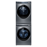 Haier 海爾 新纖美系列 XQG100-BD14376LU1+HGY100-F376U1 熱泵洗烘套裝 極夜灰