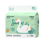 爽然（shinrea）天鵝系列拉拉褲L38片輕薄男女通用超柔透氣嬰兒尿不濕