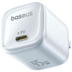倍思（Baseus） 45W氮化鎵蘋果16充電器 iPhone16ProMax/plus快充頭40W兼容pd35W手機(jī)ipad平板Type-C插頭 皓月白