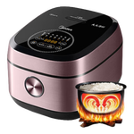 美的（Midea）電飯煲電飯鍋家用5-8個(gè)人電飯煲4L大容量智能多功能微壓電飯煲IH電磁加熱一級(jí)能效煮粥鍋煮飯鍋 FB40P501【家庭容量】 4L