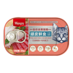 頑皮（wanpy）鮮盒貓罐頭主食成貓幼貓營養(yǎng)純?nèi)夤揞^可代干糧貓糧85g 白身鮪魚+雞肉